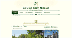 Desktop Screenshot of clos-saint-nicolas.fr