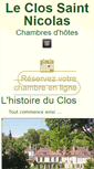 Mobile Screenshot of clos-saint-nicolas.fr