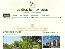 Tablet Screenshot of clos-saint-nicolas.fr